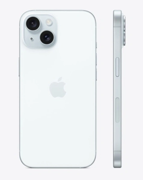Смартфон Apple iPhone 15 256Гб Голубой (eSIM+SIM) (Без RuStore). Фото 2