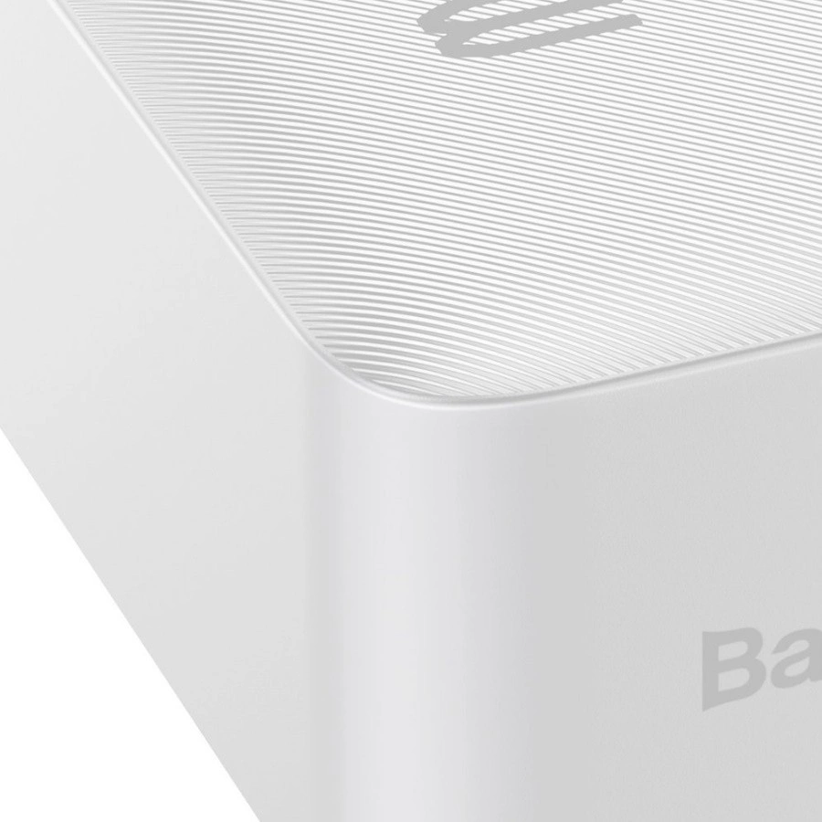 Внешний аккумулятор Baseus Bipow Digital Display Power bank 30000mAh 15W, Белый (PPBD050202). Фото 5