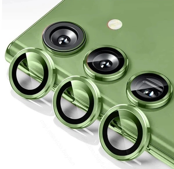 Защитное стекло на камеру Anank AR Aluminium lens Guard для Samsung S24, Золотое. Фото 1