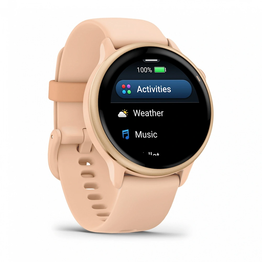 Умные часы Garmin Vivoactive 6 Metallic Pink Dawn with Pink Dawn Band (010-02985-43). Фото 3