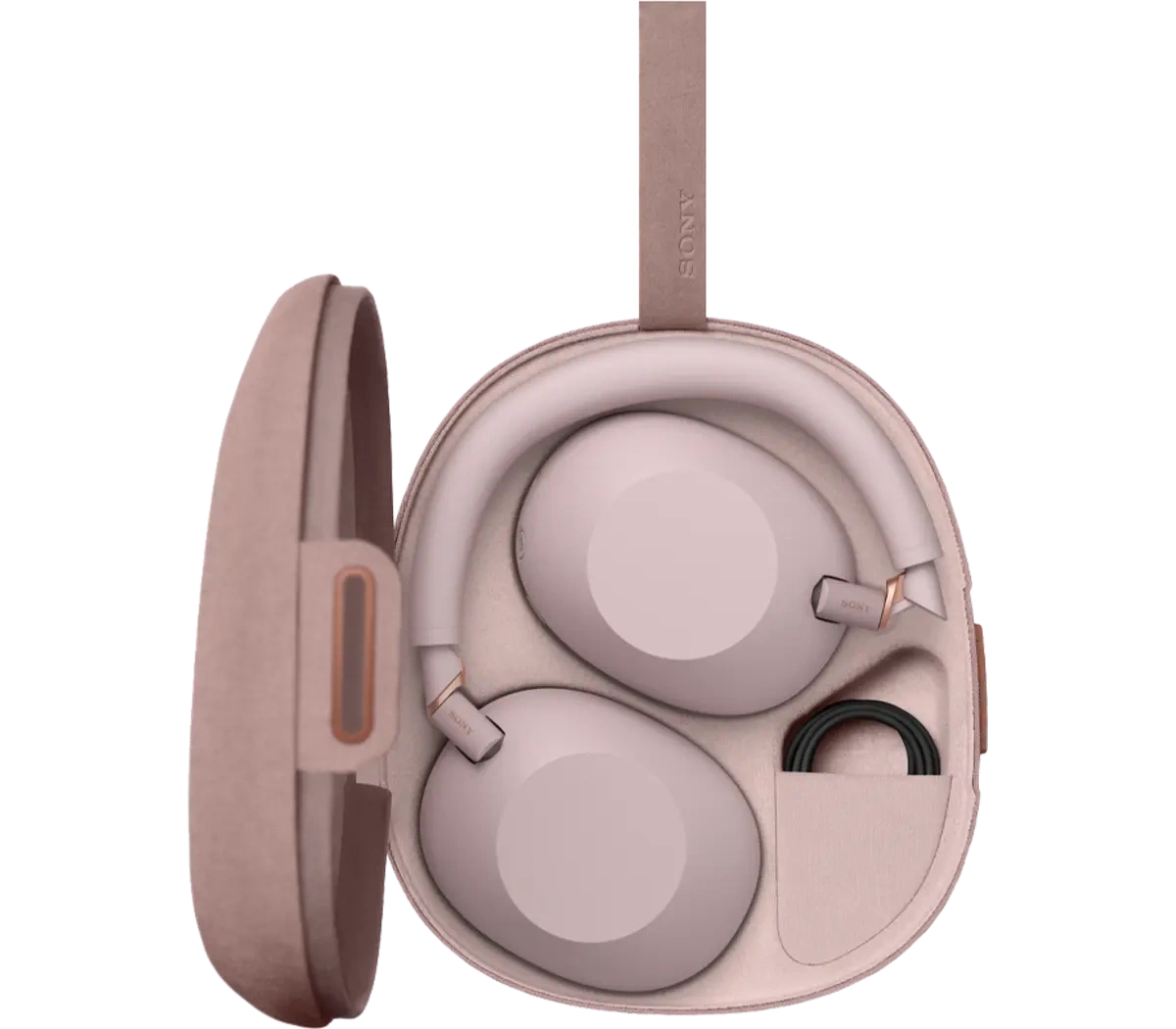 Беспроводные наушники Sony WH-1000XM6/PM с шумоподавлением, Розовый. Фото 6