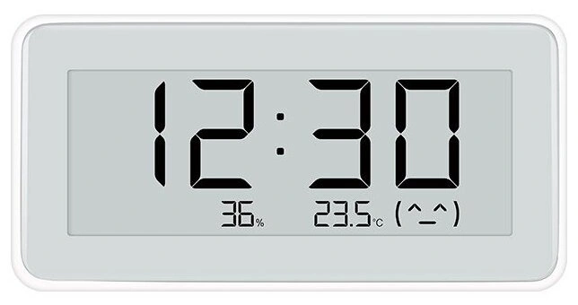 Часы-датчик температуры и влажности Mijia Temperature And Humidity Electronic Watch (LYWSD02MMC). Фото 1