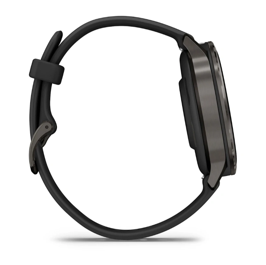 Умные часы Garmin Venu 4 41мм Тёмно-серые с чёрным силиконовым ремешком (010-03013-42). Фото 5