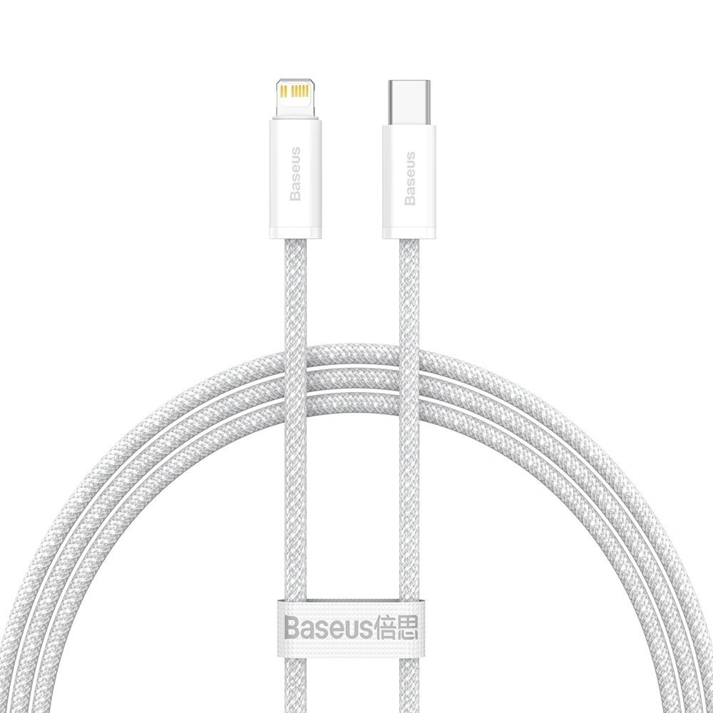 Кабель Baseus Dynamic Series Fast Charging Data Cable Type-C to Lightning 20Вт 1м, White (CALD000002). Фото 1