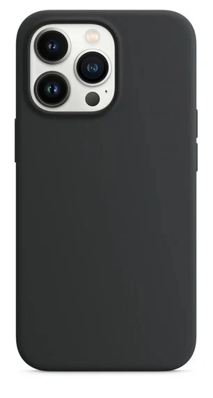 Накладка Silicone Case для iPhone 13 Pro Max, Чёрная. Фото 1
