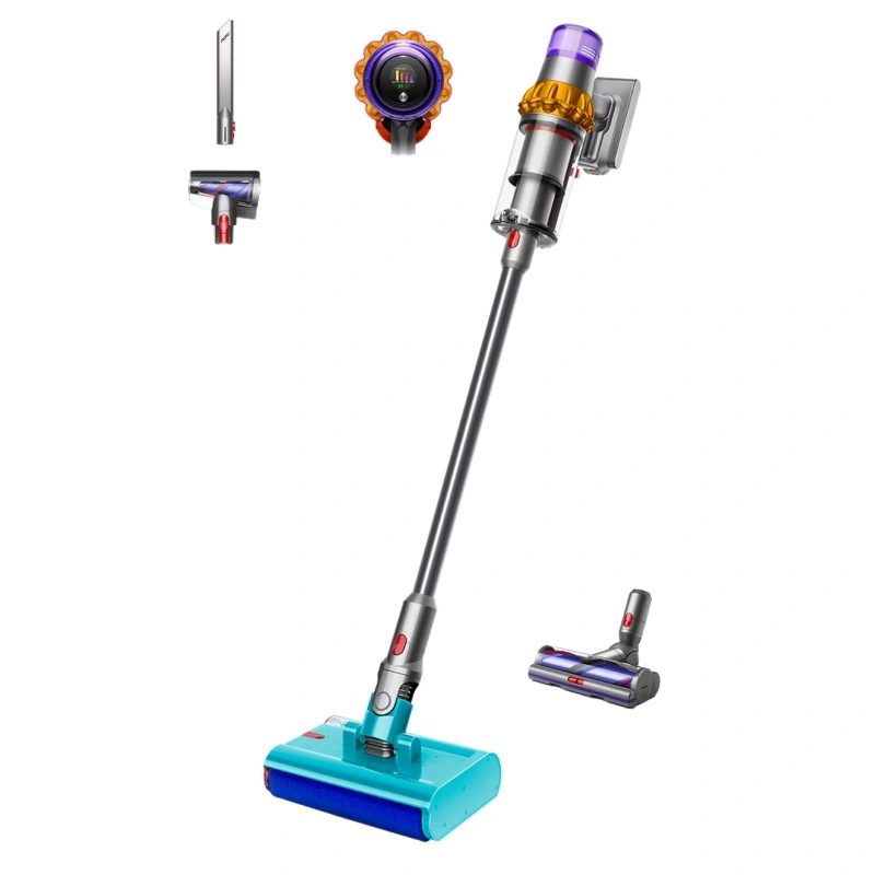 Беспроводной пылесос Dyson V15S Detect Submarine (SV47), Жёлтый/Никель (494724-01). Фото 1