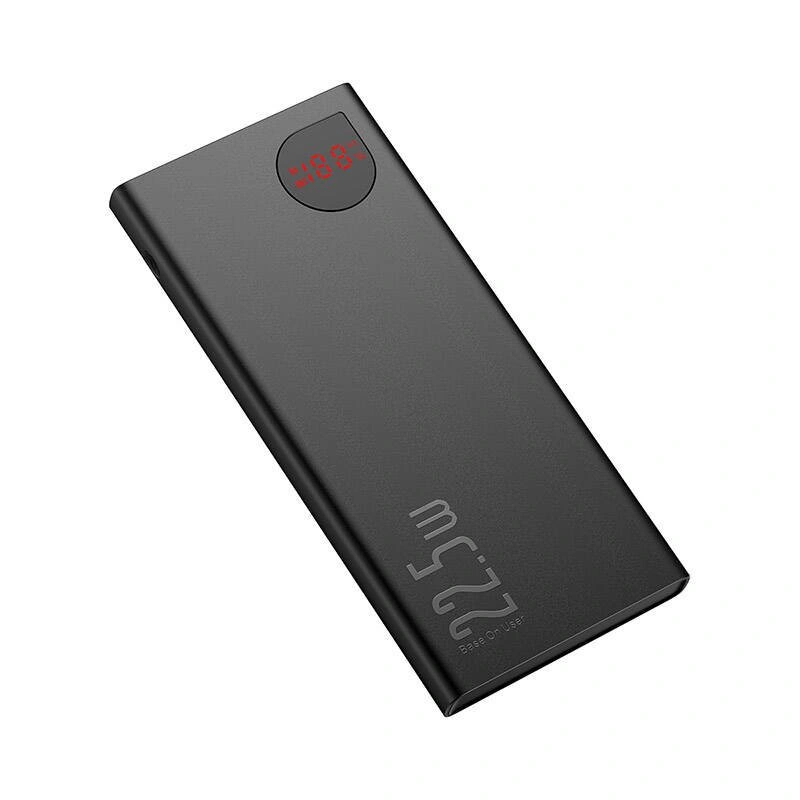 Внешний аккумулятор Baseus Adaman Metal Display Quick Charge PW 10000 mah 22.5W, Чёрный (PPAD070001). Фото 2