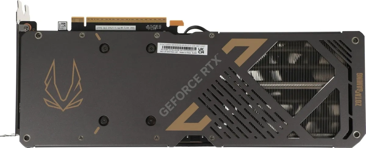 Видеокарта ZOTAC GeForce RTX 5070 GAMING SOLID OC 12GB GDDR7 192 bit PCIe 5.0. Фото 2