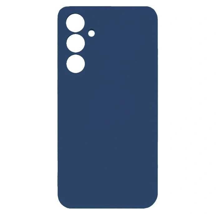 Накладка Silicone Case Logo для Samsung Galaxy A34 5G, Тёмно-синяя. Фото 1