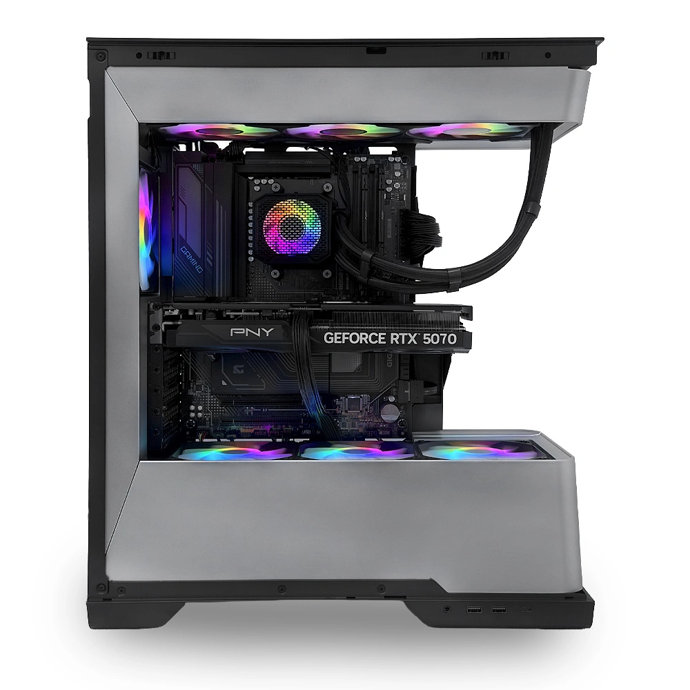 Системный блок CORE PRO (Enthoo Evolv S2 Ryzen 7 7800X3D, 32Gb DDR5, RTX5070, SSD 1Tb M.2, Gigabyte B850, 850Вт). Фото 2