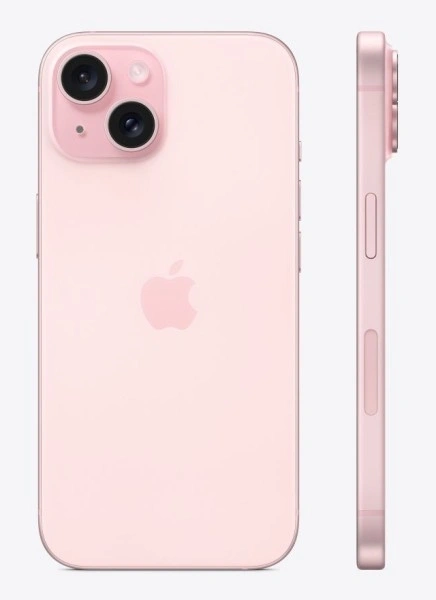 Смартфон Apple iPhone 15 256Гб Розовый (eSIM+SIM) (Без RuStore). Фото 2