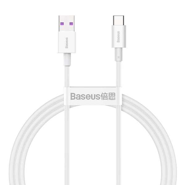 Кабель Baseus Superior Series Fast Charging Data Cable USB to Type-C 66Вт 1м, Белый (CATYS-02). Фото 1