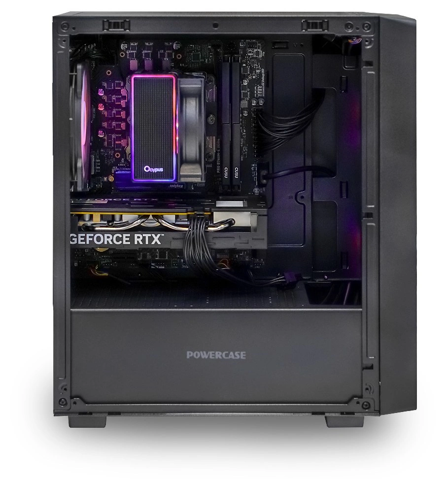 Системный блок CORE M (SM07 Intel Core i5-12400F, 32Gb DDR4, RTX5060, SSD 1Tb M.2, MSI B760M-E, 550Вт). Фото 3