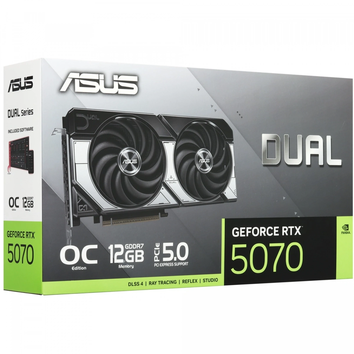 Видеокарта ASUS GeForce RTX 5070 DUAL OC 12Гб GDDR7 192 bit PCIe 5.0. Фото 7