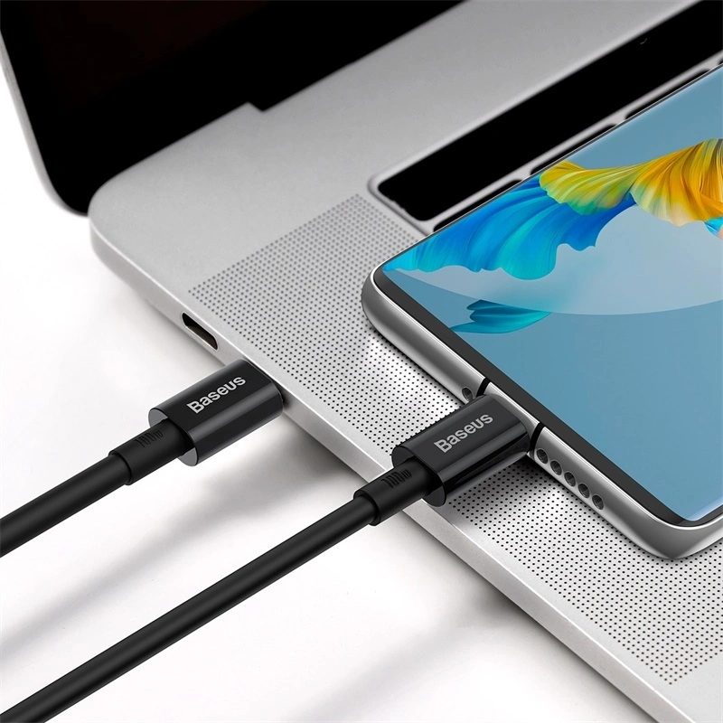 Кабель Baseus Superior Series Fast Charging Data Cable Type-C to Type-C 100W 1м, Чёрный (CATYS-B01). Фото 5