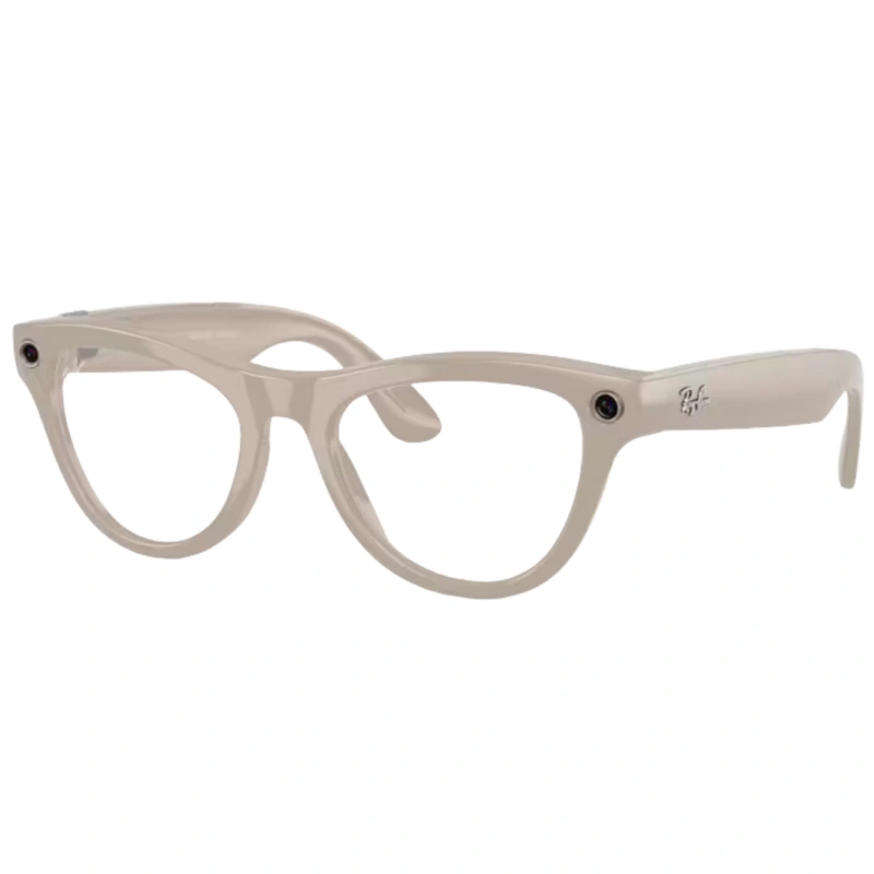 Умные очки Ray Ban Skyler (Gen 1) RW4010 Блестящий мелово-серый/Переходящий сапфир M 150-52mm (670/OMF52). Фото 1