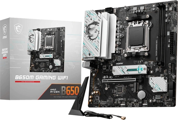 Материнская плата MSI B650M GAMING WIFI (AM5, mATX). Фото 5