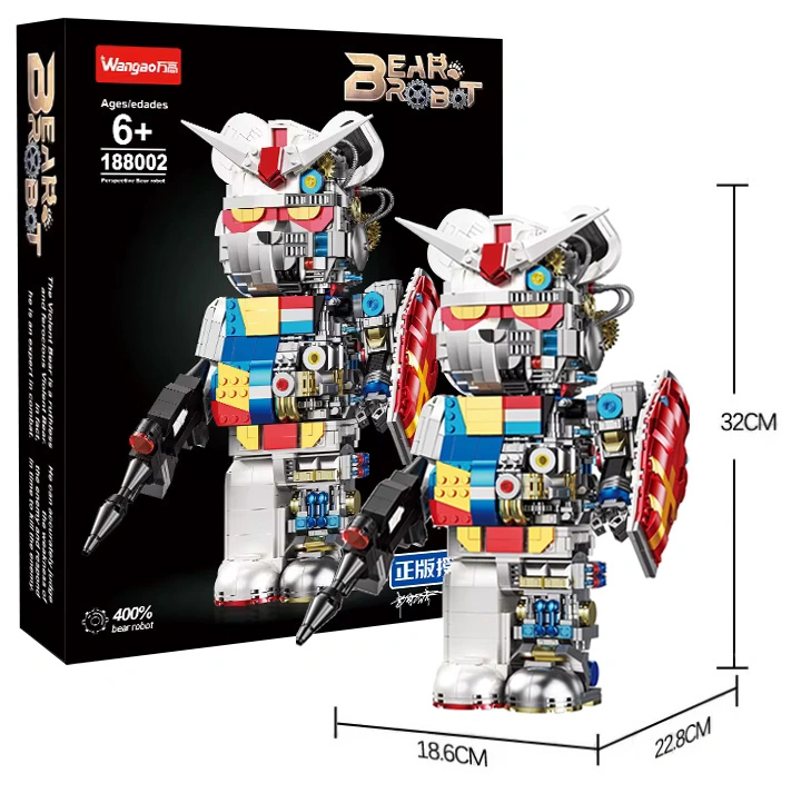 Конструктор Wangao BearBrick 188002, Робот Gundam, 1681 деталь. Фото 1