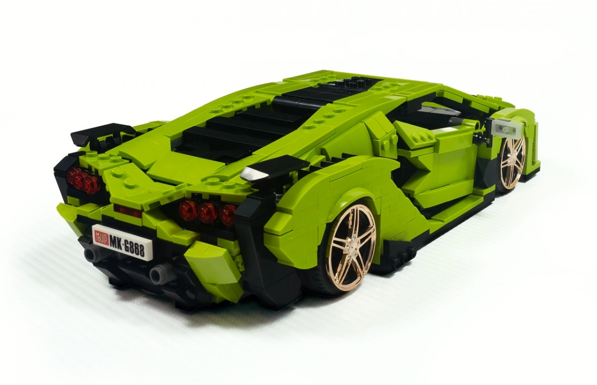 Конструктор Mould King Creative Idea 10011. Lamborghini Sian Verde, 1133 деталей. Фото 3
