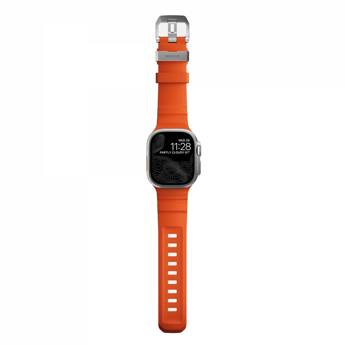 Ремешок Nomad Rocky Point Band для Apple Watch 42/44/45/49мм, Natural/Magma (NM014872858). Фото 5