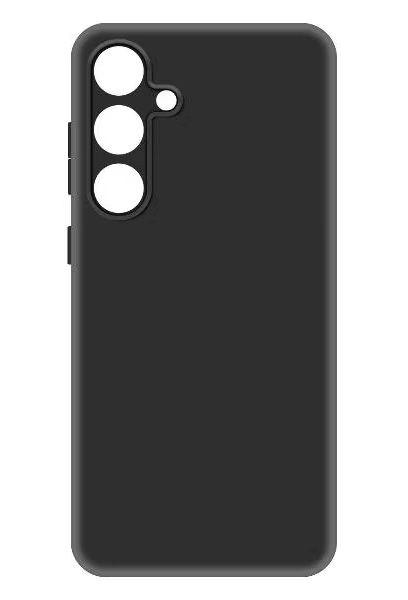 Накладка Krutoff Soft Case для Samsung Galaxy S24 FE, Чёрная. Фото 1