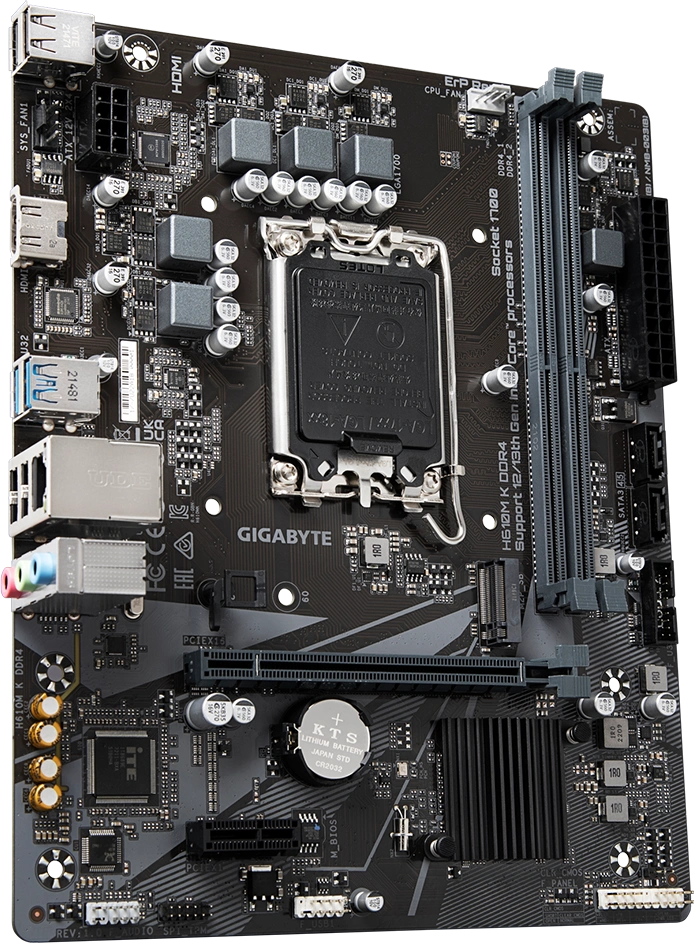Системный блок CORE S (EM18 Intel Core i3-12100, 16Gb DDR4, RTX5060, SSD 512Gb M.2, MSI H610M K, 550Вт). Фото 7