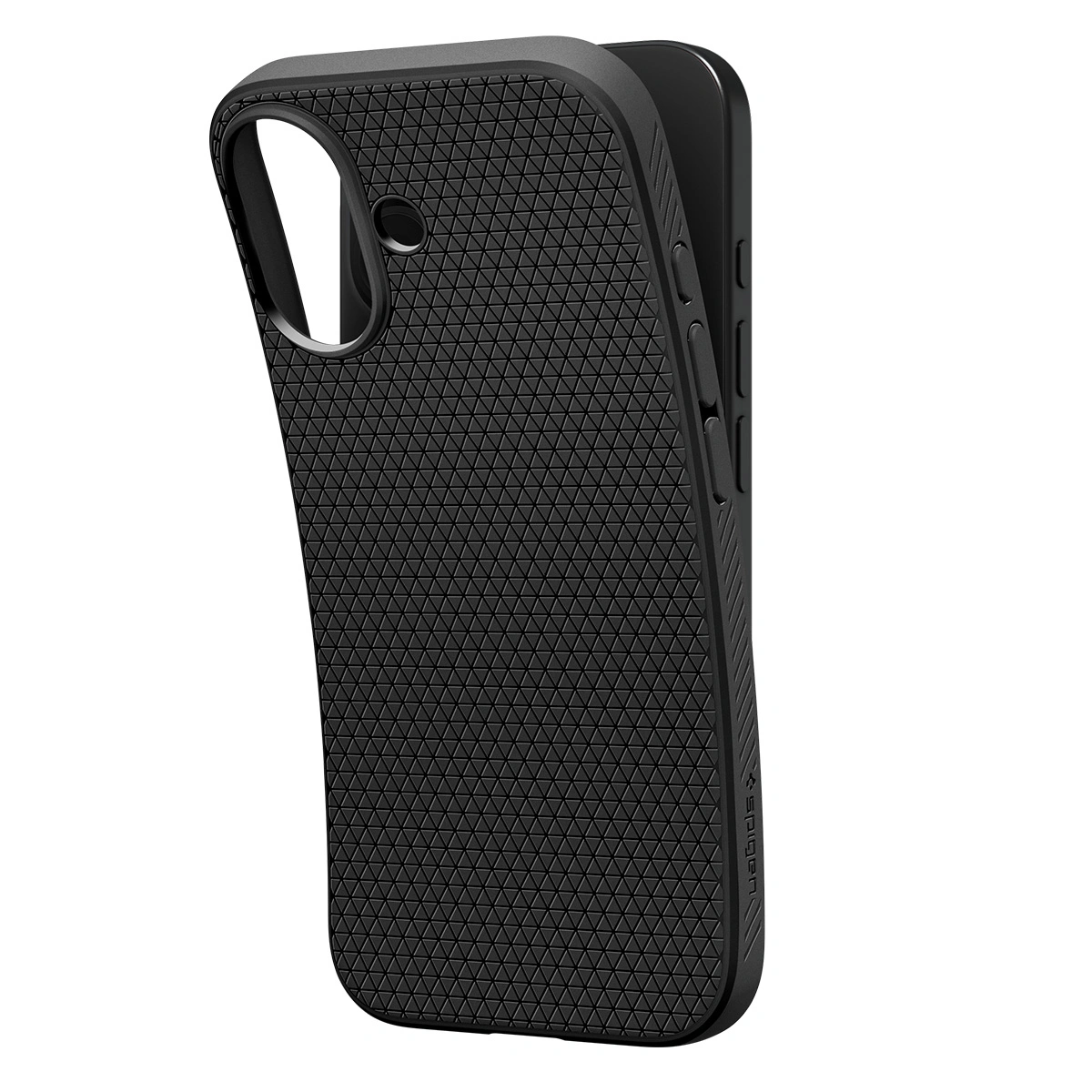 Накладка Spigen Liquid Air для iPhone 17, Matte Black (ACS10369). Фото 6