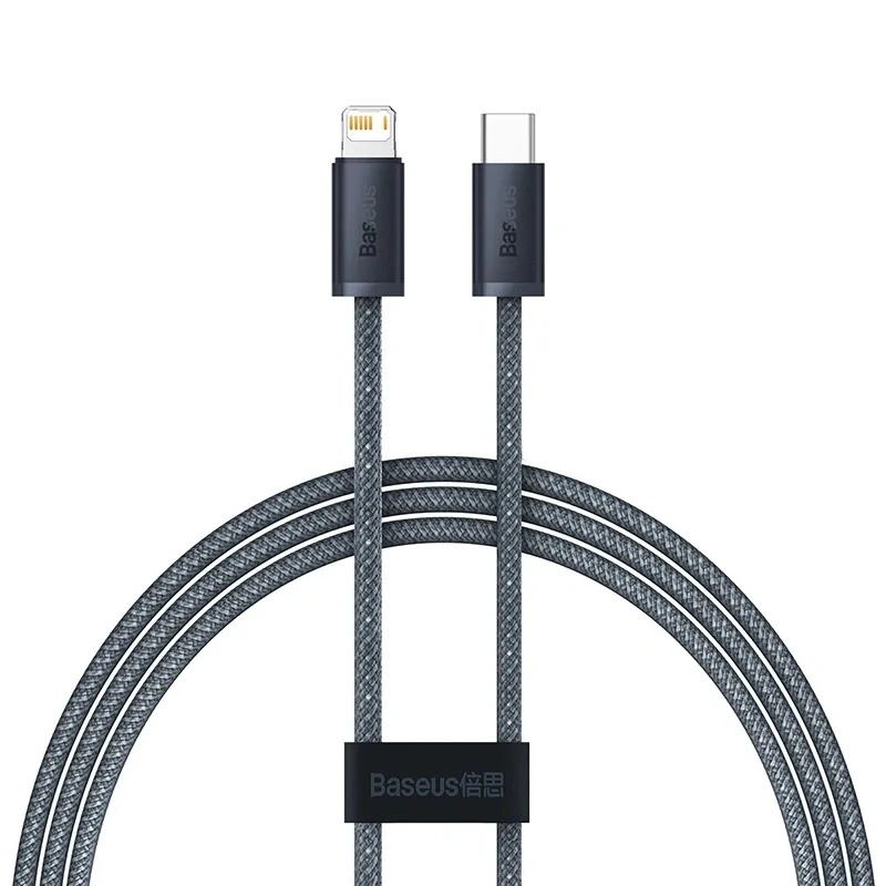 Кабель Baseus Dynamic Series Fast Charging Data Cable Type-C to Lightning 20Вт 1м, Серый (CALD000016). Фото 1