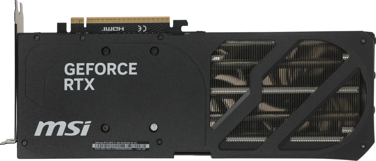 Видеокарта MSI GeForce RTX 5070 Ti SHADOW 3X OC 16GB GDDR7 256 bit PCIe 5.0. Фото 3