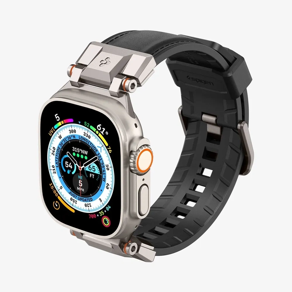 Ремешок Spigen Durapro Armor для Apple Watch 44/45/46/49мм, Чёрный (AMP07591). Фото 4