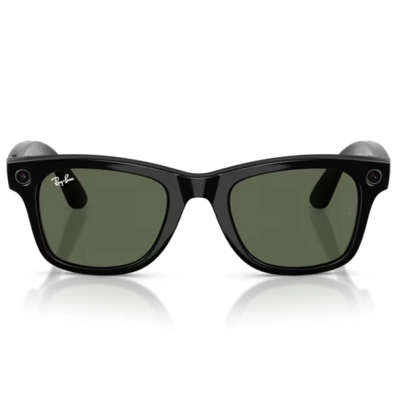 Умные очки Ray Ban Wayfarer (Gen 2) RW4012 Глянцевый чёрный/Зелёный G-15 L 155-53mm (601/7153). Фото 2