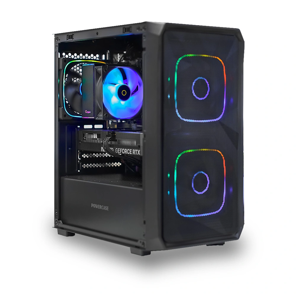 Системный блок CORE S (SM06 Intel Core i3-12100, 16Gb DDR4, RTX5060, SSD 512Gb M.2, GIGABYTE H610M-K, 550Вт). Фото 1