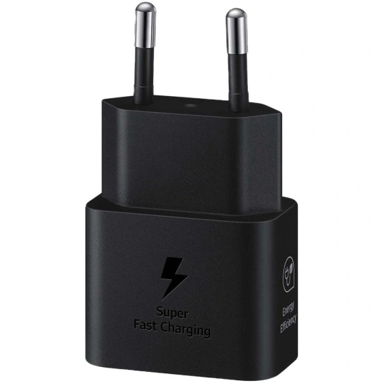 Сетевое зарядное устройство Samsung USB-C 25W, Чёрное (EP-T2510NBEGWW). Фото 1