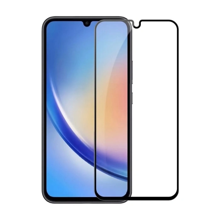 Защитное стекло Samsung Galaxy A34, Чёрное. Фото 1