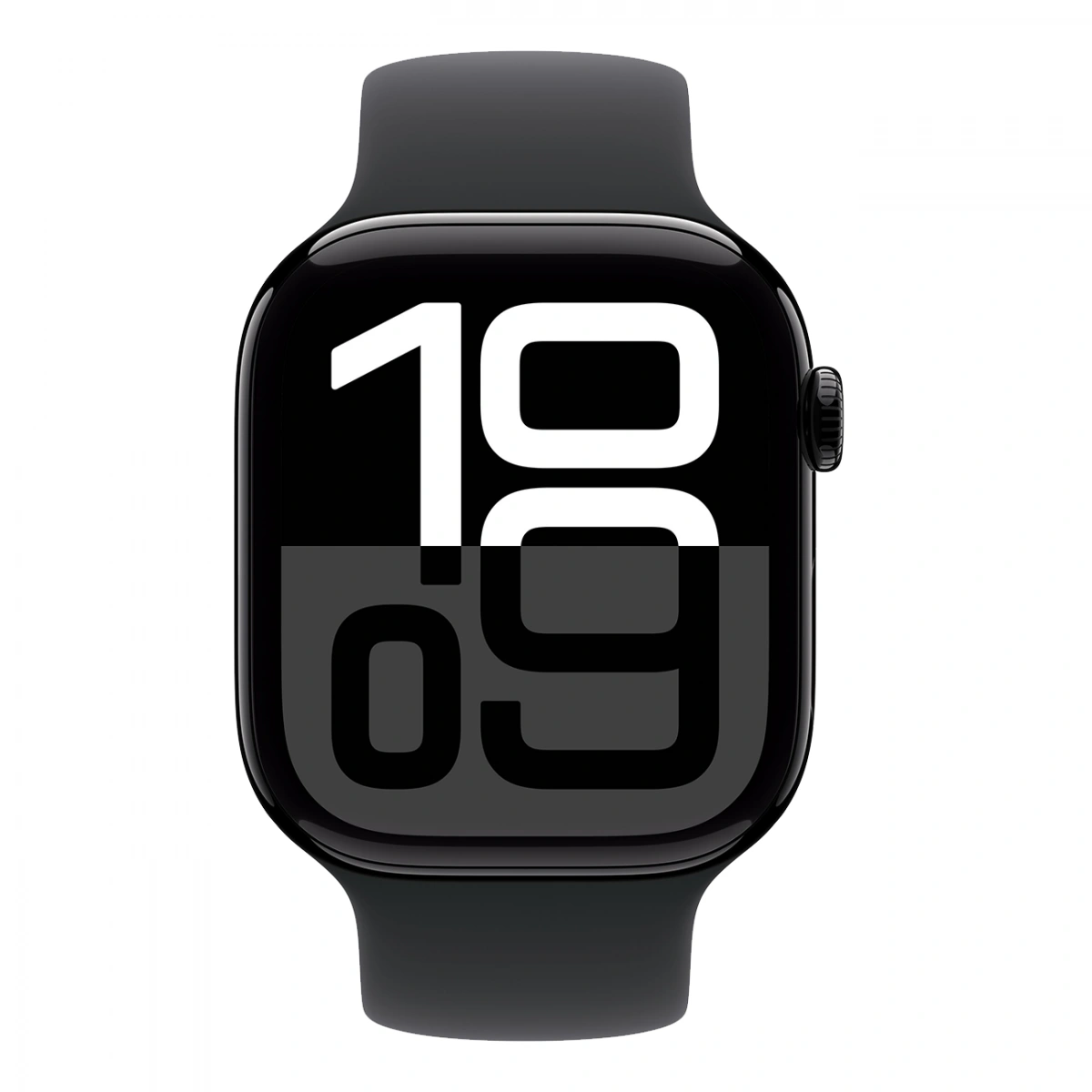 Apple Watch Series 10, 42 мм, алюминий цвета "чёрный глянец", Solo Loop Black, размер 5 (MWWX3). Фото 2