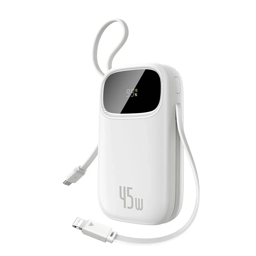 Внешний аккумулятор Baseus EnerFill FC31 10000mAh Qpow 3 45W, Белый (E0028C01). Фото 1