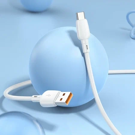 Кабель Borofone BX93, USB - USB Type-C, 6A, 100Вт 1м, White. Фото 3