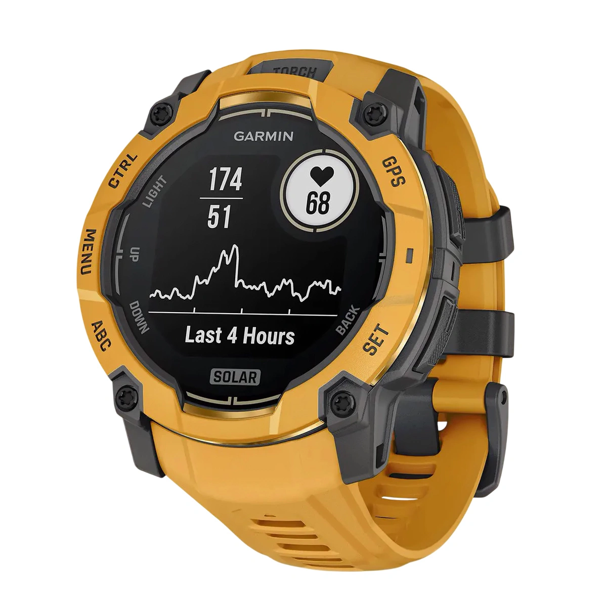 Умные часы Garmin Instinct 3 45mm, Solar, Оранжевые (Sunburst/Gray) (010-02934-42). Фото 1