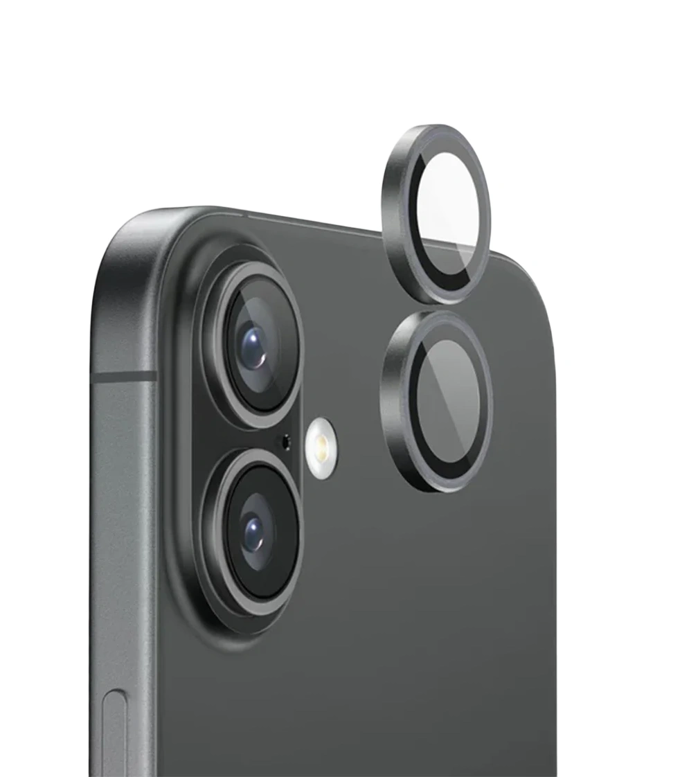 Защитное стекло на камеру SupGlass для iPhone 17/16/16 Plus Anti Glare Camera Lens Glass SG-31, Чёрное. Фото 1