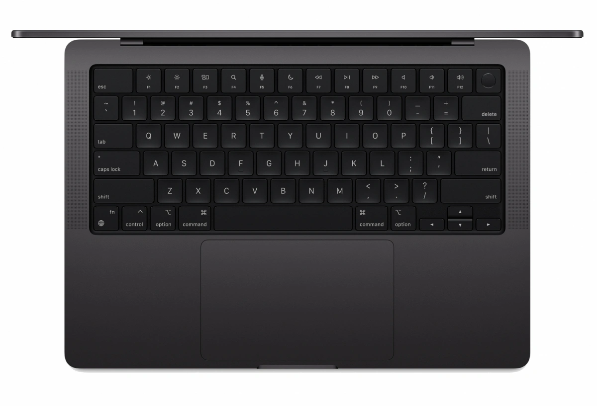 Apple MacBook Pro 14" (2024) 1Тб Космический чёрный  (MW2V3) (M4 10-ядер CPU/10-ядер GPU, 16 ГБ, 1ТБ SSD). Фото 2