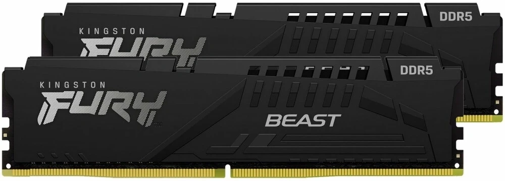 Оперативная память Kingston FURY Beast Black 32Гб, DDR5, 2х16 ГБ, 6000 МГц, 30-36-36 (KF560C30BBEK2-32). Фото 3