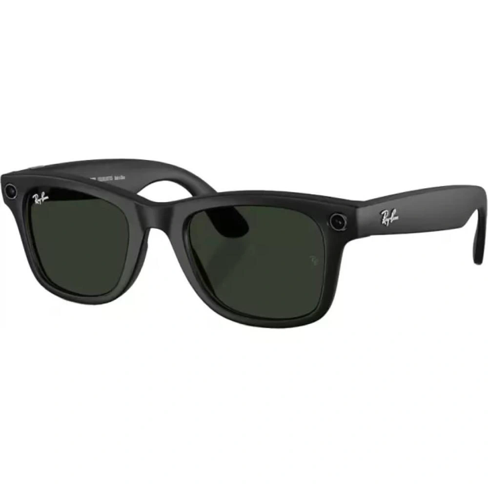 Умные очки Ray Ban Wayfarer RW4006 Матовый чёрный/Графитово-зеленый фотохром M 150-50mm (601/ST350). Фото 2