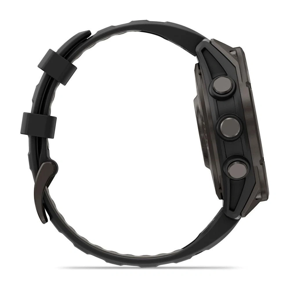 Умные часы Garmin Fenix 8 Pro 47mm, Amoled/Sapphire, Carbon Grey DLC Titanium with Black/Pebble Gray silicon Band (010-03198-01). Фото 6