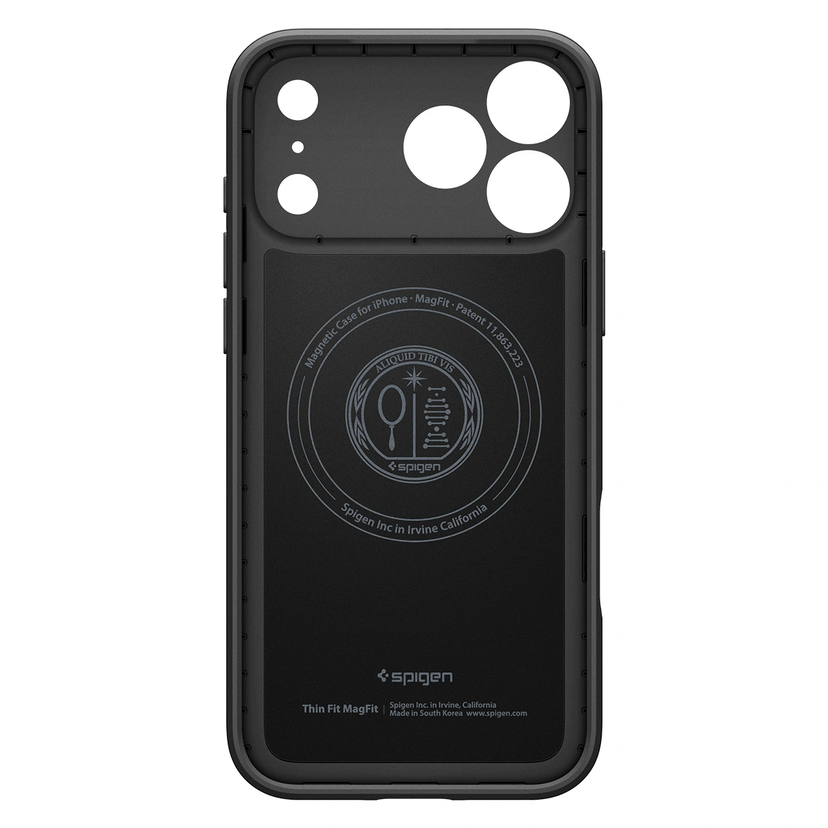 Накладка Spigen Thin Fit MagSafe для iPhone 17 Pro, Чёрная (ACS10339). Фото 3