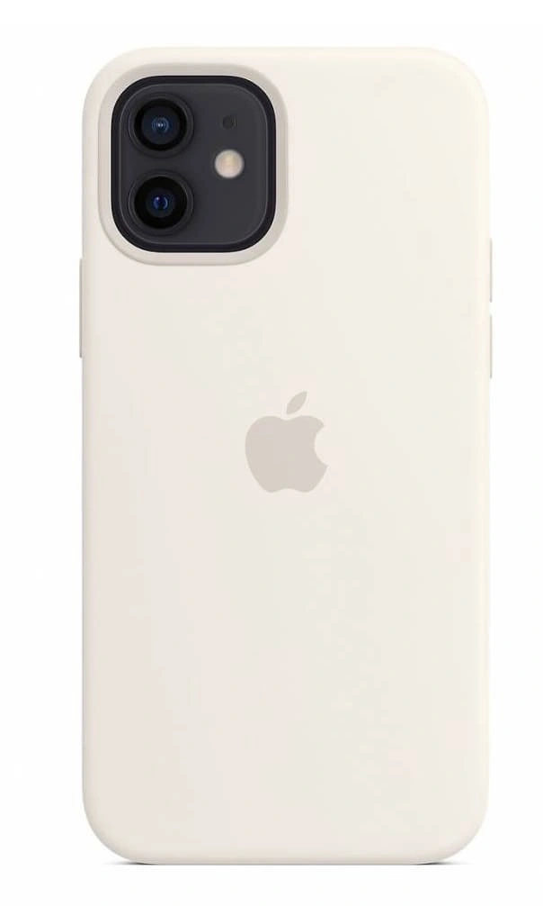 Накладка Silicone Case для iPhone 12 Pro / 12, Белая. Фото 1