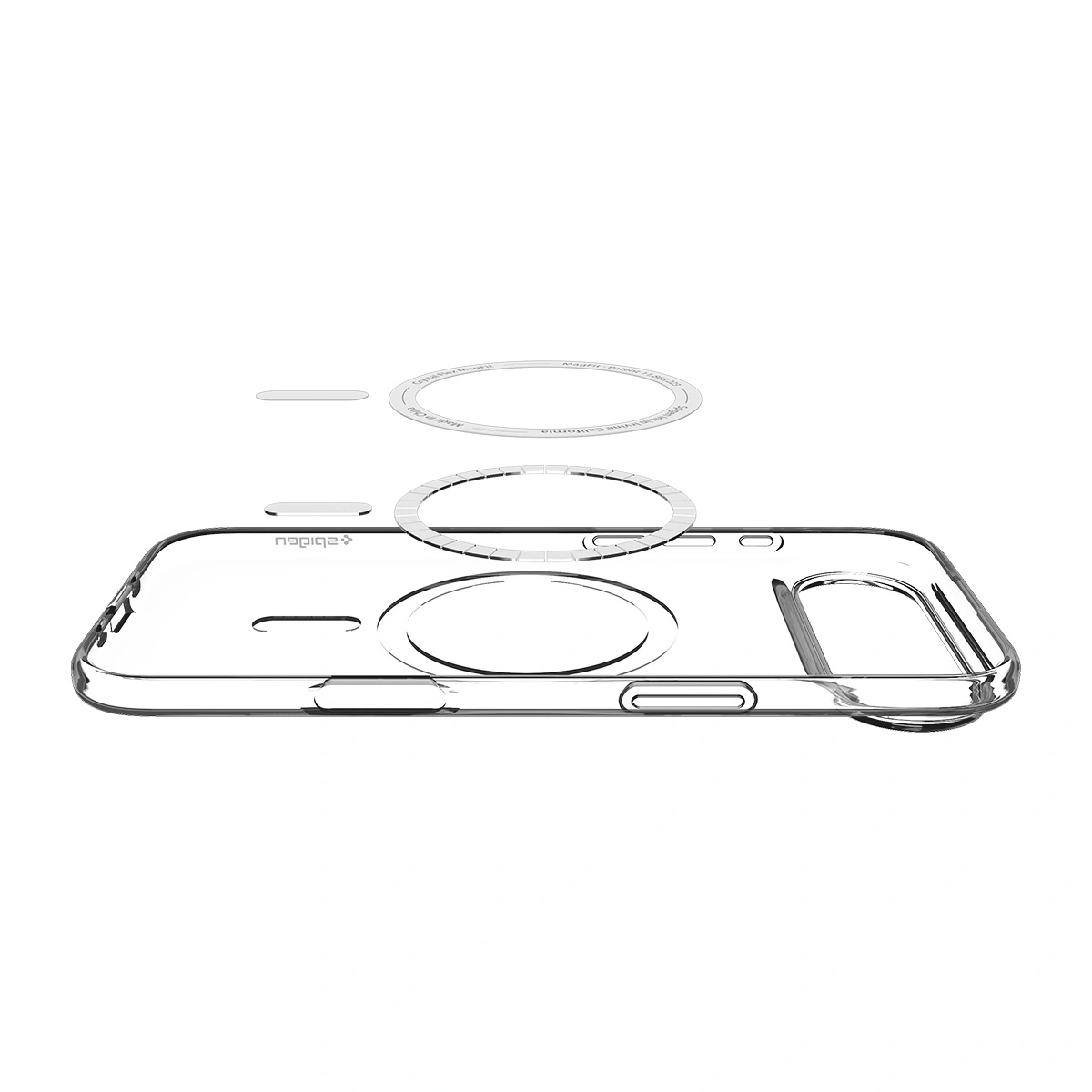 Накладка Spigen Liquid Crystal (MagSafe) для iPhone Air, Прозрачный белый (ACS10395). Фото 5