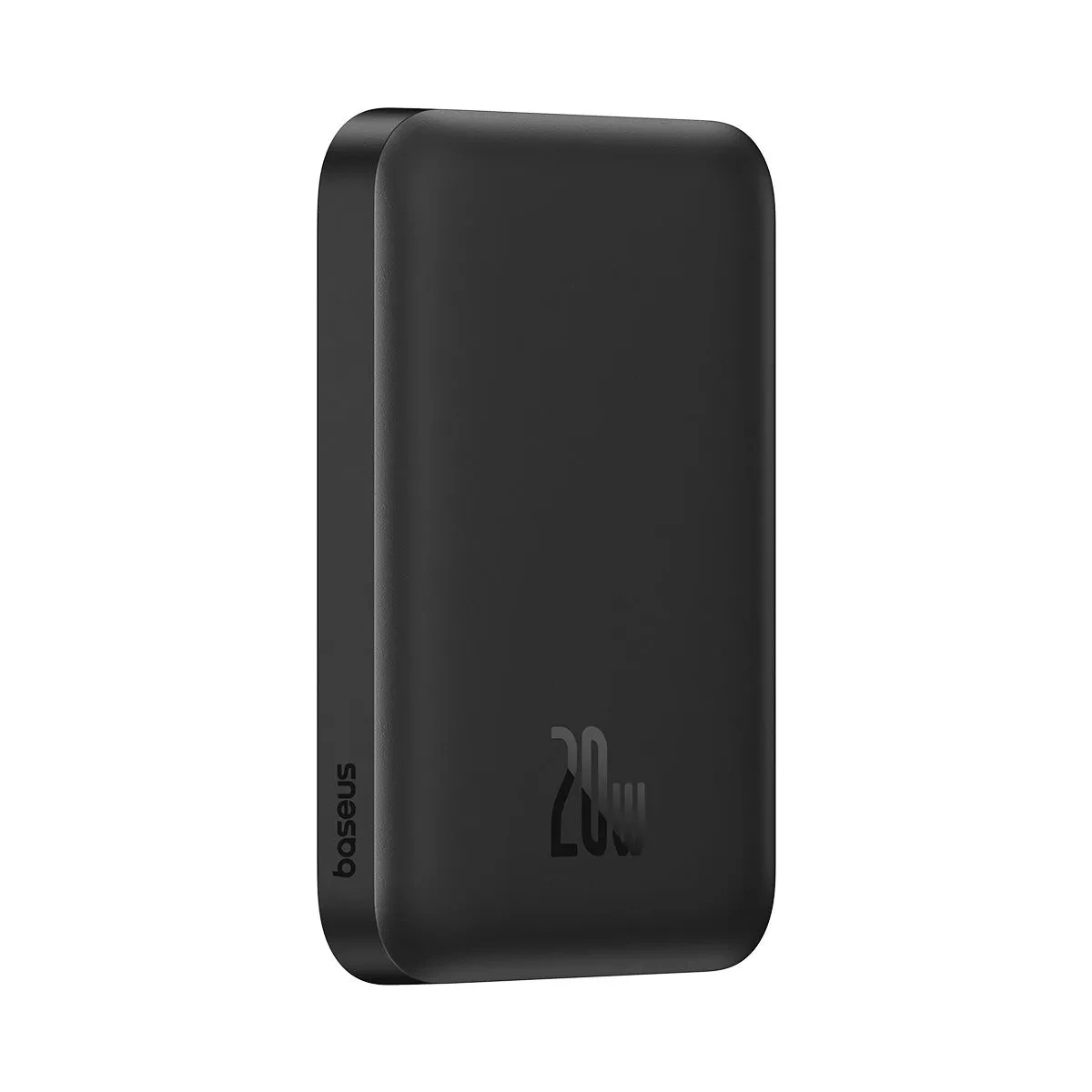 Внешний аккумулятор Baseus Magnetic Mini Air Wireless Fast Charge Power Bank 6000mah 20W с кабелем, Чёрный (P10059003112-00). Фото 1