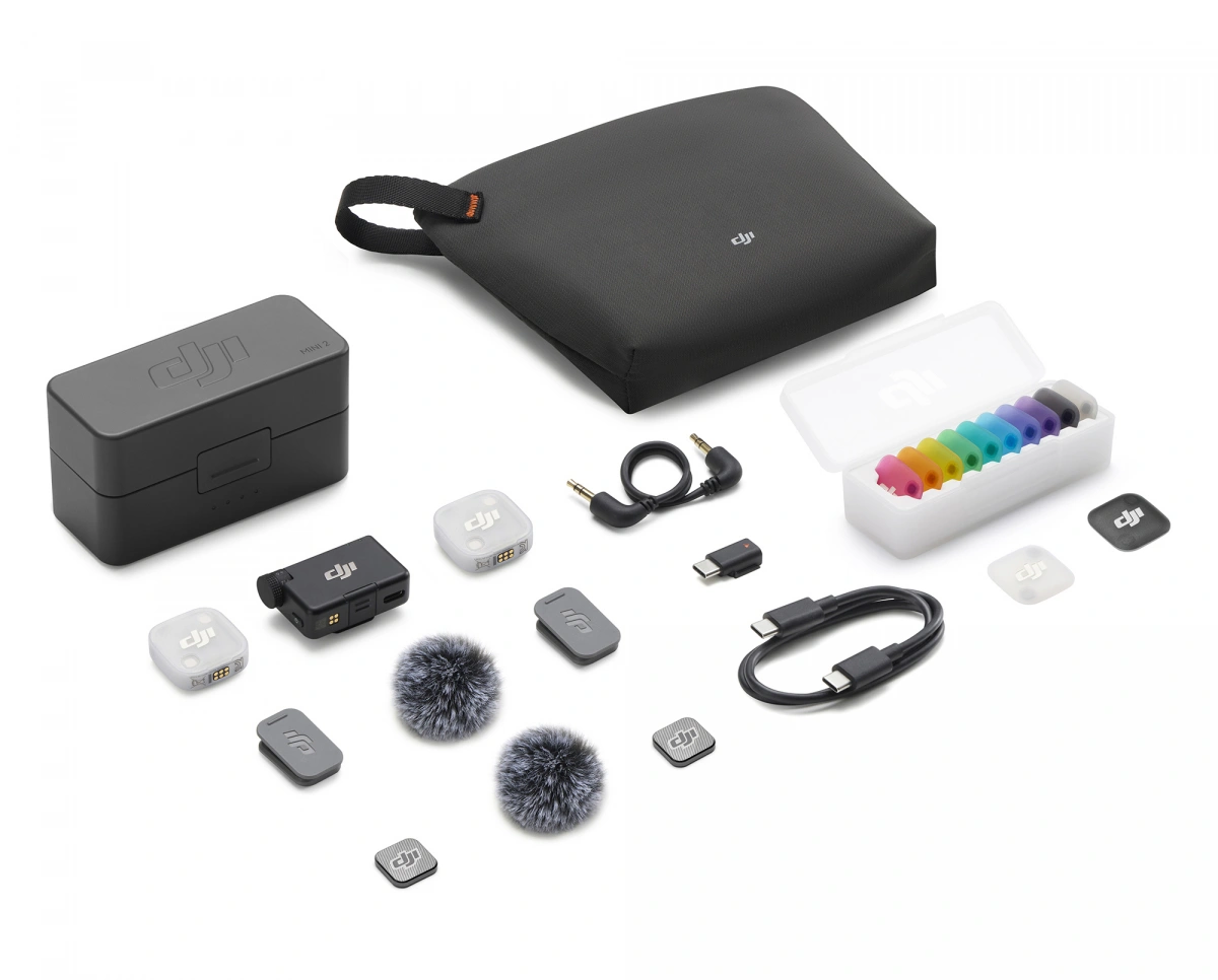 Микрофон беспроводной DJI Mic mini 2 (2 TX + 1 RX + Charging Case) (DMMT02). Фото 1