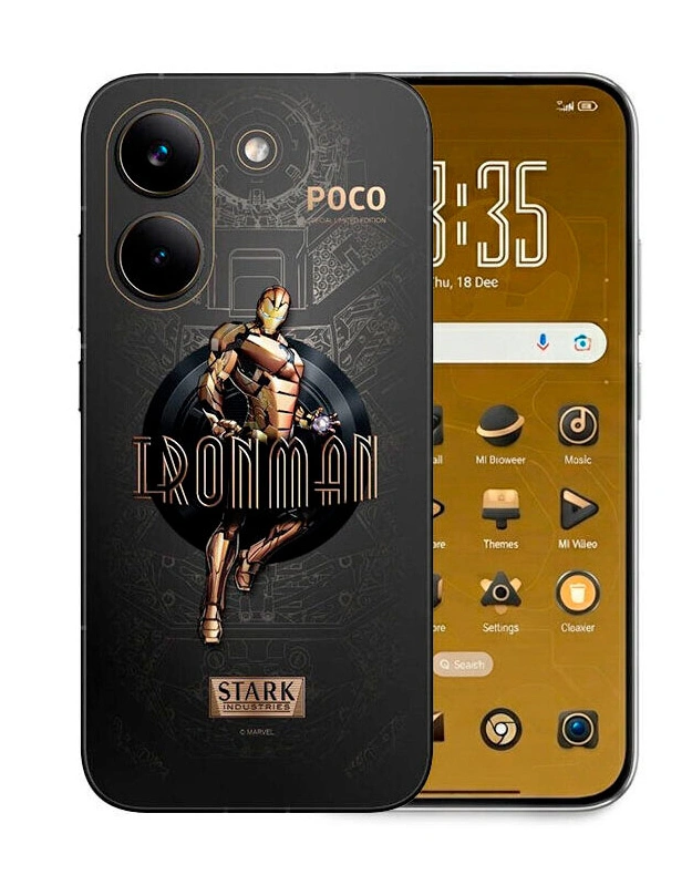 Смартфон Poco X8 Pro 12/512Гб Iron Man Edition, Чёрный. Фото 2