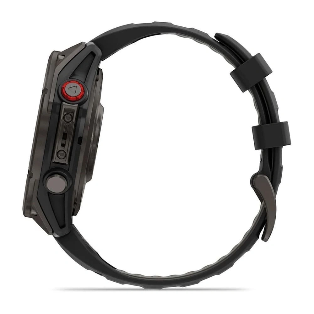Умные часы Garmin Fenix 8 Pro 47mm, Amoled/Sapphire, Carbon Grey DLC Titanium with Black/Pebble Gray silicon Band (010-03198-01). Фото 4